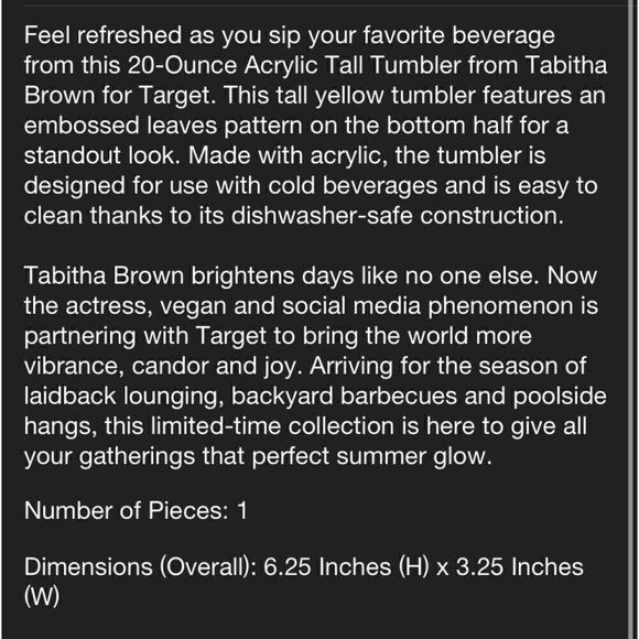 Tabitha Brown Cup  - Picture 5 of 6